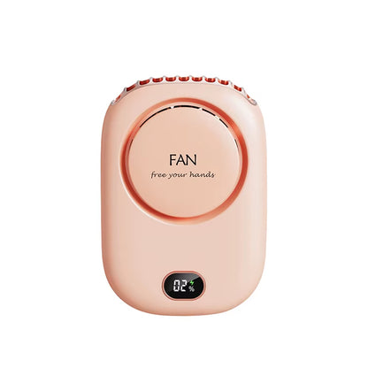 1800Mah Portable Mini Hanging Neck Fan Power Ventilador Bladeless Neckband Fan Air Cooler USB Rechargeable Electric Fans